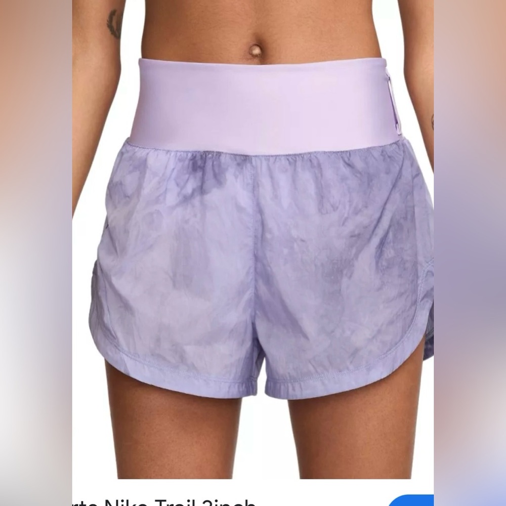 Nike Women’s Lavender NIKE Trail  Tie-Dye Running Shorts NWT